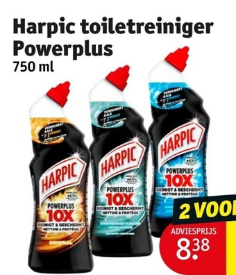Kruidvat Harpic toiletreiniger powerplus 750 ml aanbieding