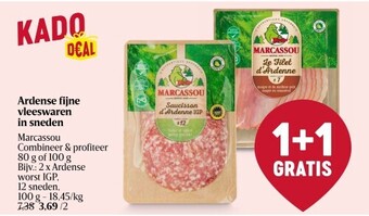 Delhaize Marcassou Ardense fijne vleeswaren in sneden aanbieding