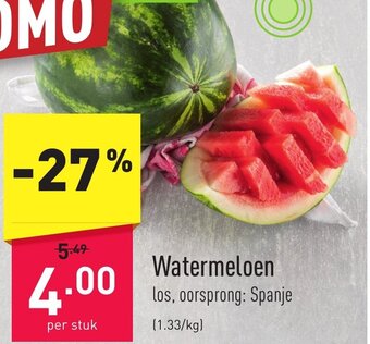 ALDI Watermeloen aanbieding