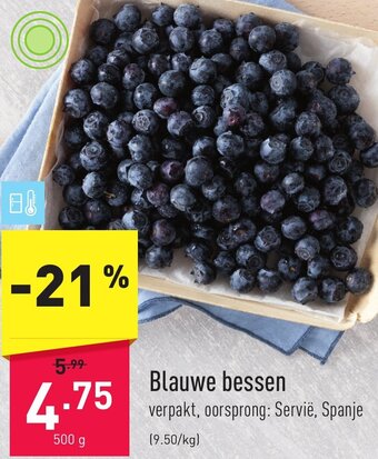 ALDI Blauwe bessen 500g aanbieding