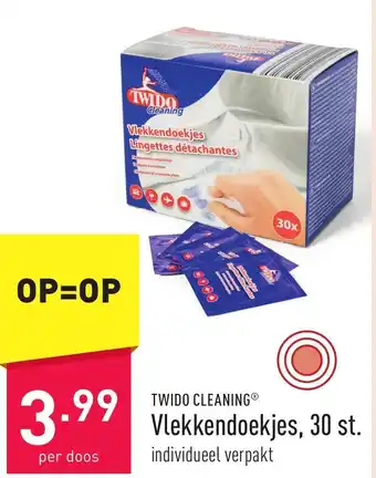 ALDI TWIDO Cleaning Vlekkendoekjes aanbieding