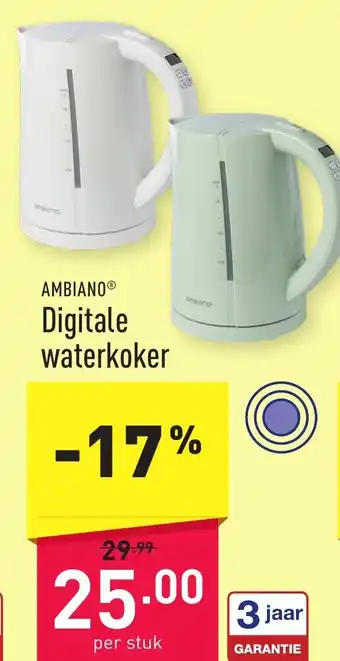 ALDI AMBIANOⓇ Digitale waterkoker aanbieding