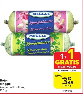Meggle Boter kruiden of knoflook, 2 x 125 g