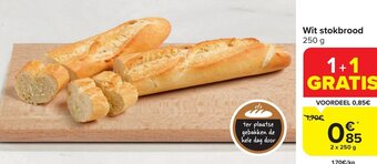 Carrefour Market Wit stokbrood 250 g aanbieding