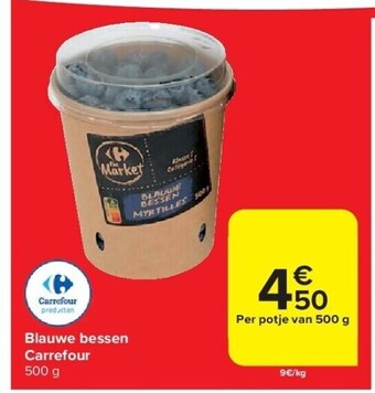 Carrefour Blauwe bessen carrefour 500 g aanbieding