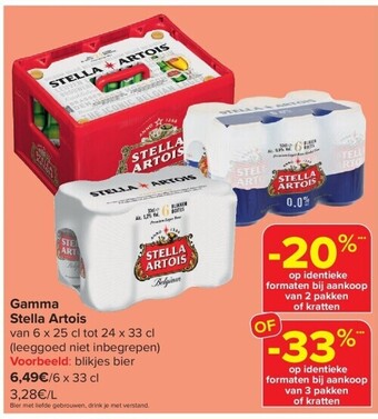 Carrefour Gamma stella artois aanbieding