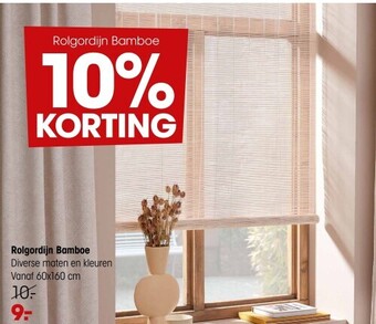 Kwantum Rolgordijn bamboe aanbieding