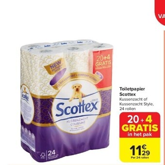 Carrefour Toiletpapier scottex aanbieding
