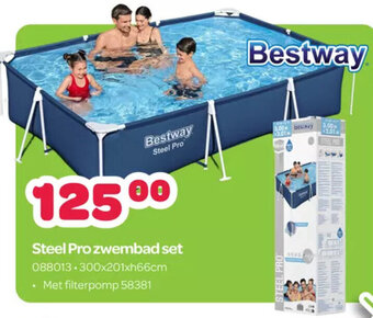 Happyland Steel Pro zwembad set aanbieding
