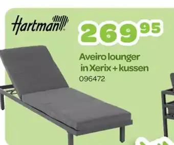 Happyland Aveiro lounger in Xerix + kussen 096472 aanbieding