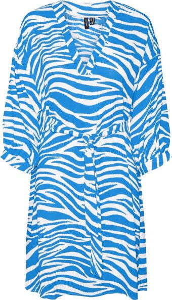 Bol.com Vero moda vmseba 3/4 abk dress wvn ga btq dames jurk - maat l aanbieding