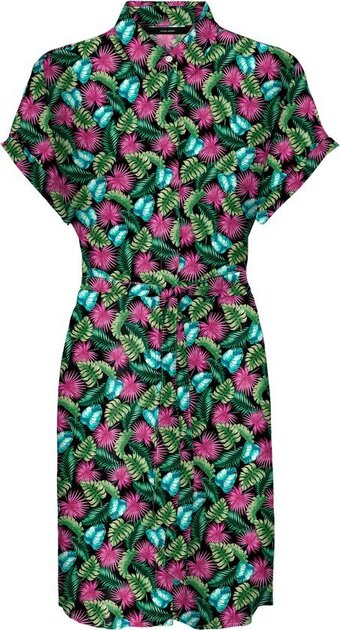 Bol.com Vero moda vmeasy s/s shirt dress r1 wvn ga dames jurk - maat s aanbieding