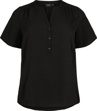 Bol.com Zizzi caanni, s/s, v-neck top dames blouse - maat l (50-52) aanbieding
