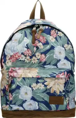 Enrico benetti santiago 46158 laptoprugzak met 14 laptopvak - donkerblauw bloemen print