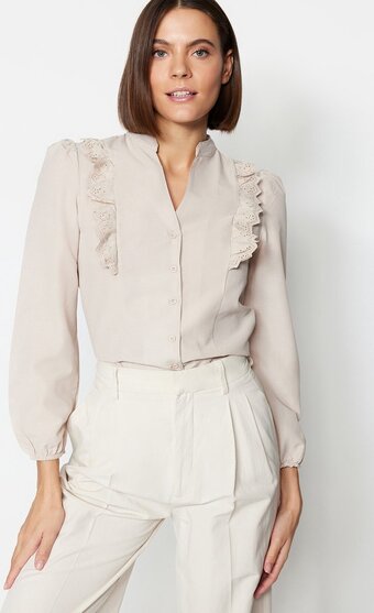 Bol.com Trendyol vrouwen standaard mouw basis shirt aanbieding