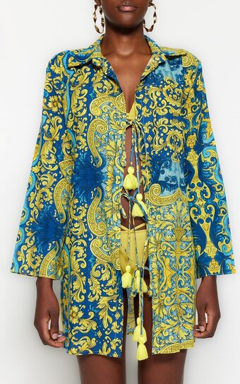 Trendyol vrouwen standaard mouw basis kimono & kaftan