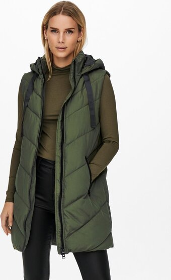 Bol.com Jdy jdyskylar padded hood waistcoat otw noos dames gilet - maat m aanbieding