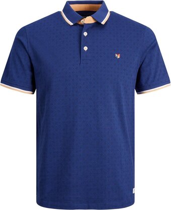 Bol.com Jack&jones jprpaulos play aop blu. ss polo heren poloshirt - maat m aanbieding