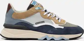 Bol.com Floris van bommel de zager 02.19 sneakers blauw - heren - maat 43.5 aanbieding