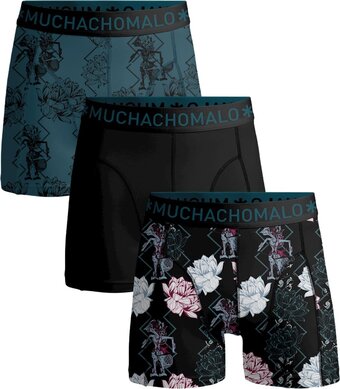 Bol.com Muchachomalo batik - onderbroeken heren - blauw met print - 3 pack - maat xxxl aanbieding