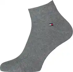 Bol.com Tommy hilfiger men quarter 2p mannen enkelsokken maat 43-46 aanbieding