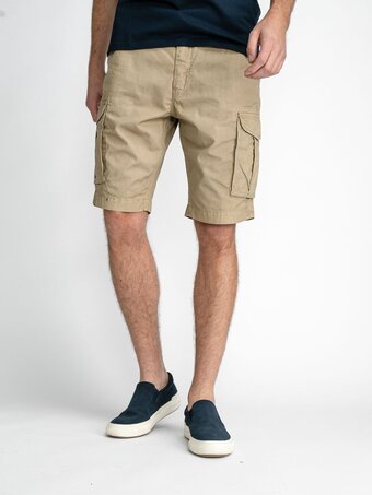 Petrol industries - heren cargoshort met riem - bruin - maat xxxl