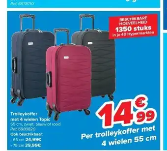 Carrefour Trolleykoff er met 4 wielen topic aanbieding
