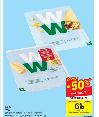 Carrefour Kaas WW aanbieding