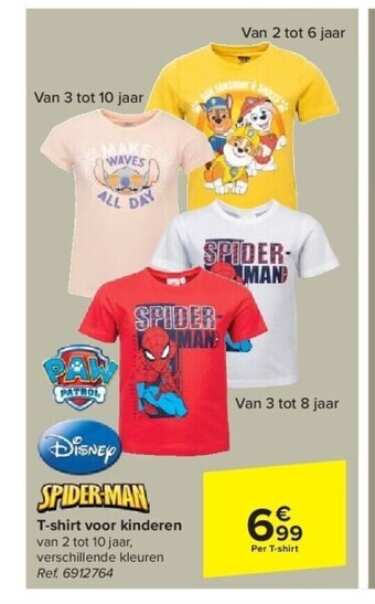 Carrefour T-shirt voor kinderen aanbieding