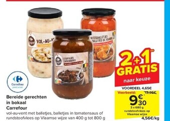 Carrefour Bereide gerechten in bokaal aanbieding
