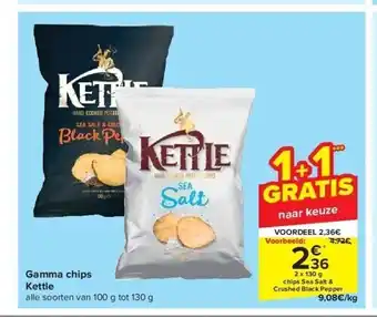 Carrefour Gamma chips kettle aanbieding