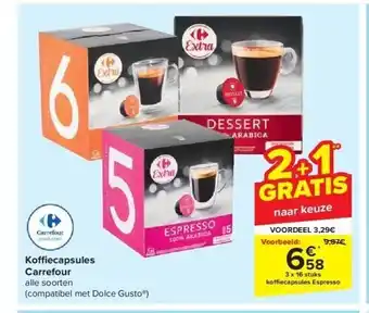 Carrefour Koffiecapsules aanbieding