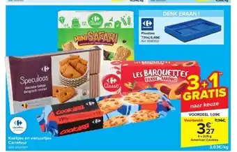 Carrefour Koekjes en vieruurtjes aanbieding