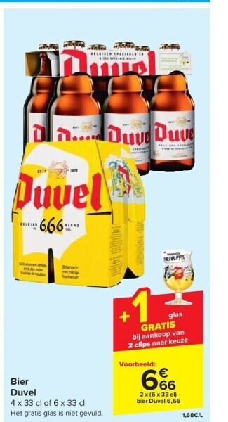 Carrefour Bier duvel aanbieding
