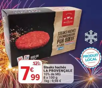Steaks hachés LA PROVENÇALE 10% de MG 8 x 100 g