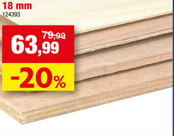 Hubo MULTIPLEX 244 x 122 cm 18 mm aanbieding