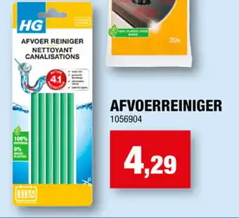 Hubo AFVOER REINIGER aanbieding