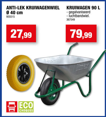 Hubo ANTI-LEK KRUIWAGENWIEL Ø 40 cm aanbieding
