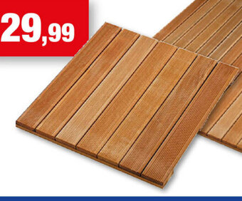 Hubo TEGEL HARDHOUT 50 x 50 cm aanbieding