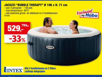 Hubo JACUZZI "BUBBLE THERAPY" Ø 196 x H. 71 cm aanbieding