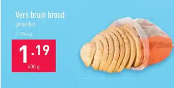 ALDI Vers bruin brood 600g aanbieding
