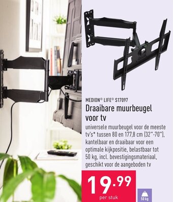 ALDI Draaibare muurbeugel voor tv aanbieding