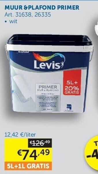 MUUR & PLAFOND PRIMER Art. 31638, 26335 . wit 5L + 1L
