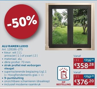 Zelfbouwmarkt ALU RAMEN LUXIO aanbieding