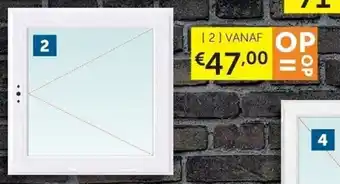 Zelfbouwmarkt RAMEN - PVC WIT 1-vleugel draairaam links of rechts aanbieding