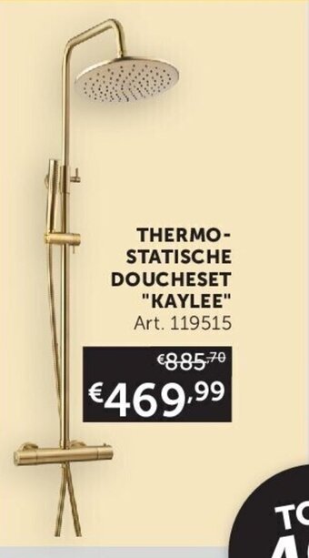 Zelfbouwmarkt THERMO- STATISCHE DOUCHESET "KAYLEE" Art. 119515 aanbieding