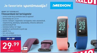 Fitnessarmband met hartslagmeter
