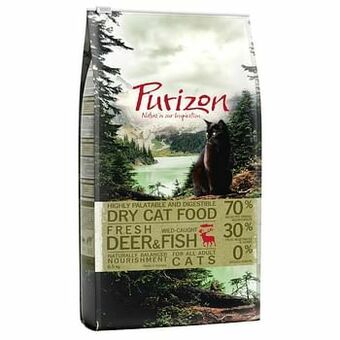 Zooplus 2x6,5kg Adult Hert & Vis Purizon Kattenvoer aanbieding