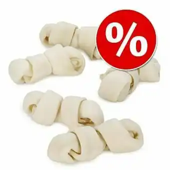 Zooplus 12 stuks Kauwbotten Geknoopt Naturel à ca. 11 cm Barkoo Hondensnacks aanbieding