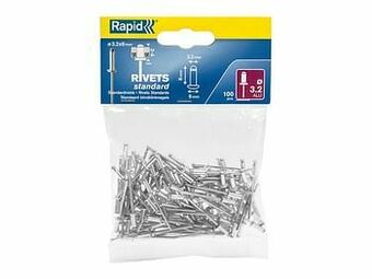 Multi bazar Rapid Ø 3.2X8Mm Standaard Alu/Steel, Kunststof Zak X100 aanbieding